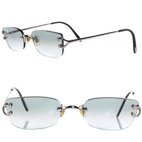 cartier rimless sunglasses